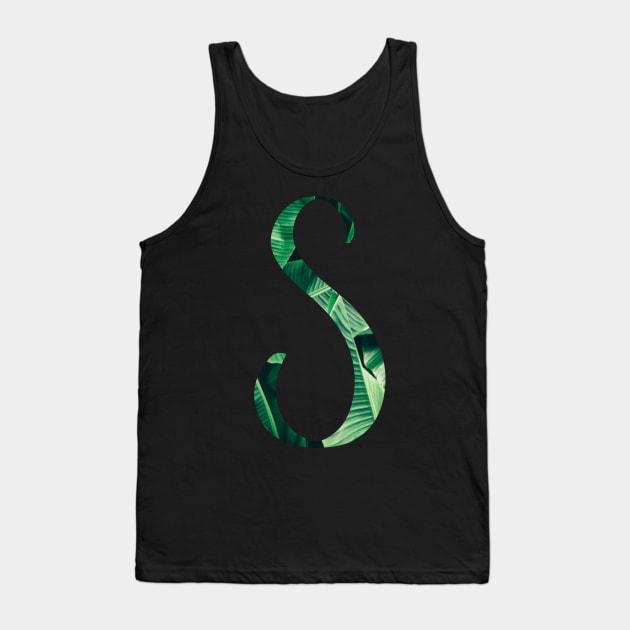 S initial cursive Tank Top by LFariaDesign